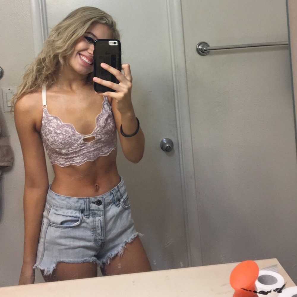 Free people denim shorts